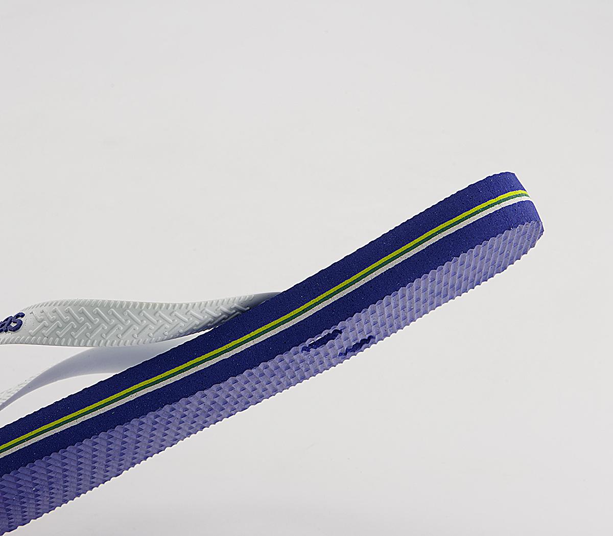 HavaianasBrasil Logo Flip FlopsMarine Blue