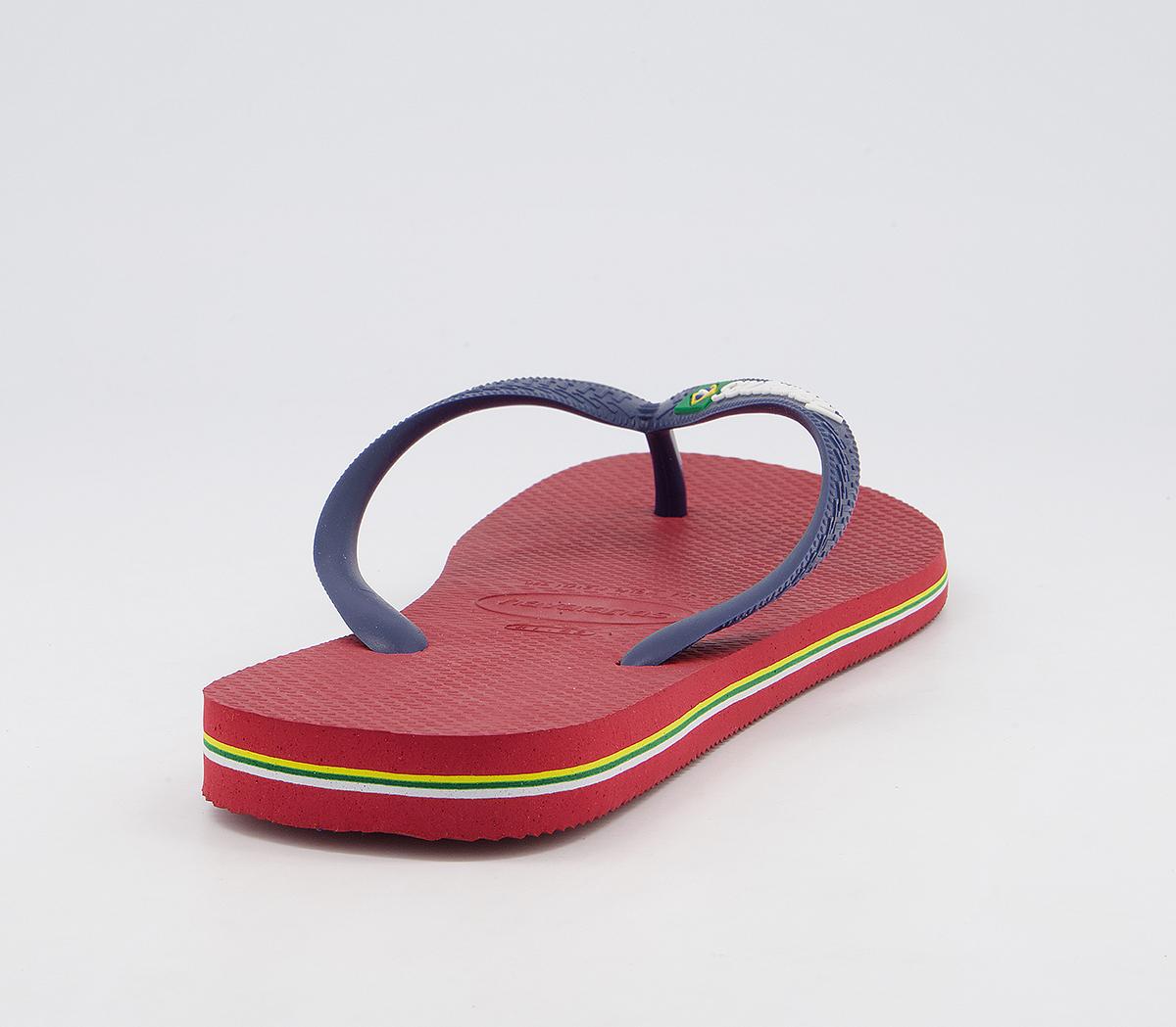 Havaianas Brasil Logo Flip Flops Havaianas Brasil Logo Flip Flops Red