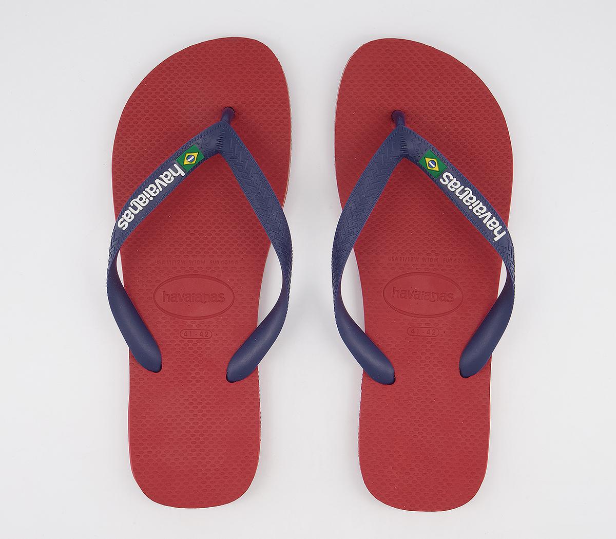 Havaianas Brasil Logo Flip Flops Havaianas Brasil Logo Flip Flops Red