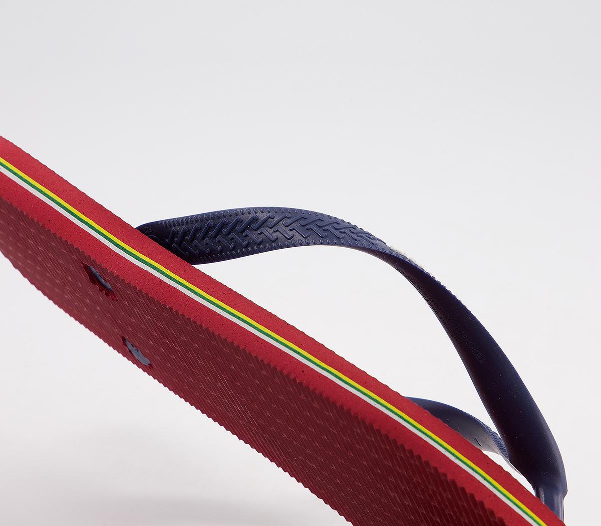 Havaianas Brasil Logo Flip Flops Havaianas Brasil Logo Flip Flops Red