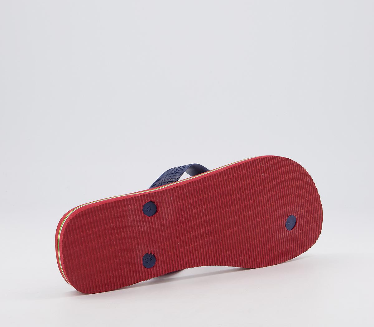 Havaianas Brasil Logo Flip Flops Havaianas Brasil Logo Flip Flops Red