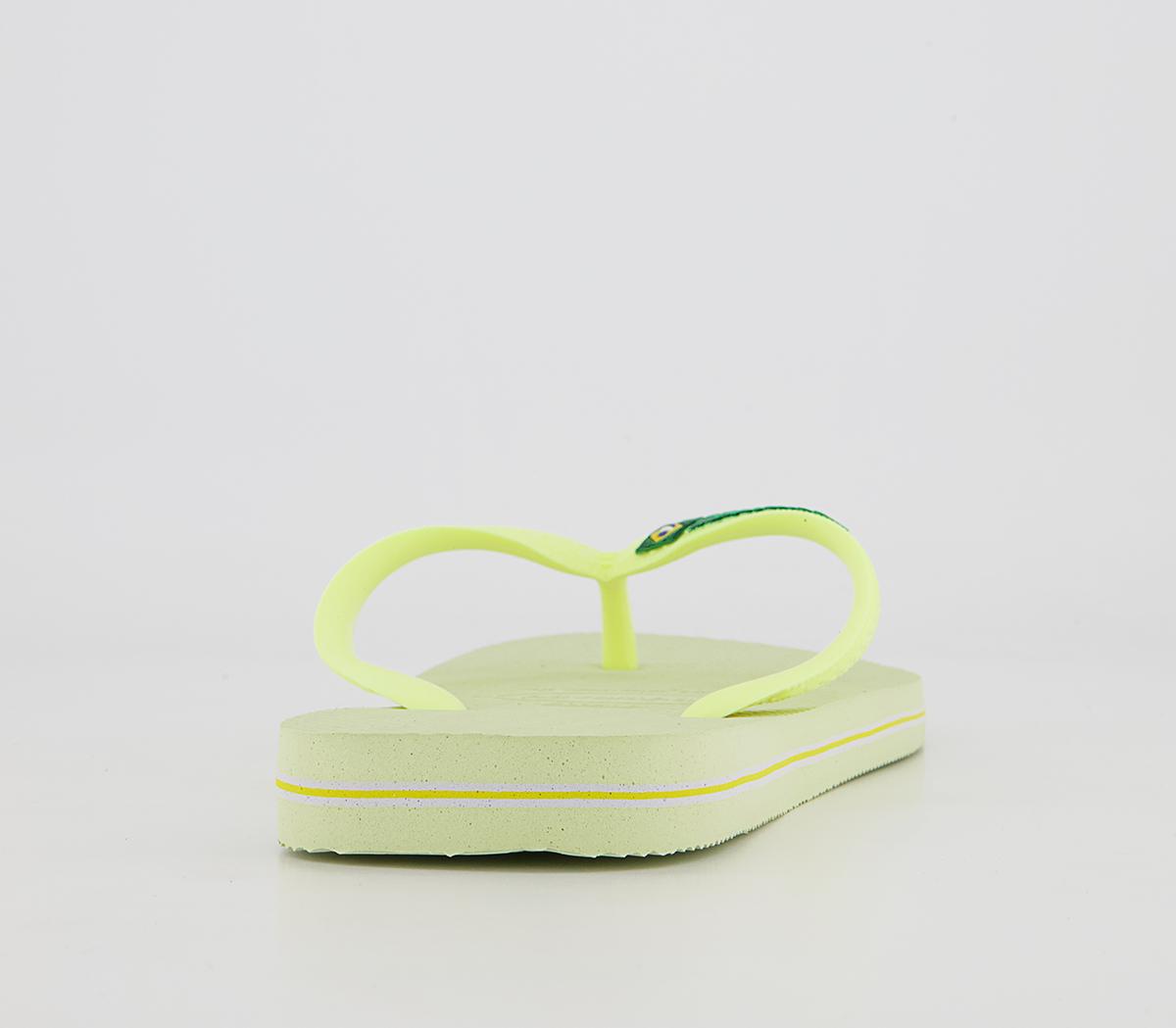 Havaianas Brasil Logo Flip Flops Havaianas Brasil Logo Flip Flops Lime Green