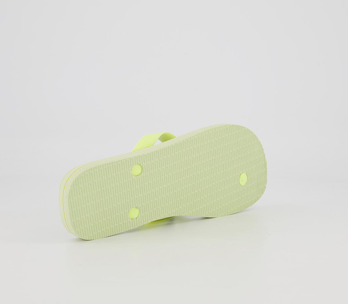 Havaianas Brasil Logo Flip Flops Havaianas Brasil Logo Flip Flops Lime Green