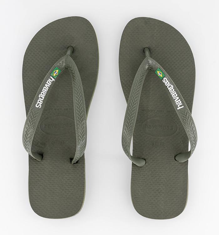 Havaianas green flip on sale flops