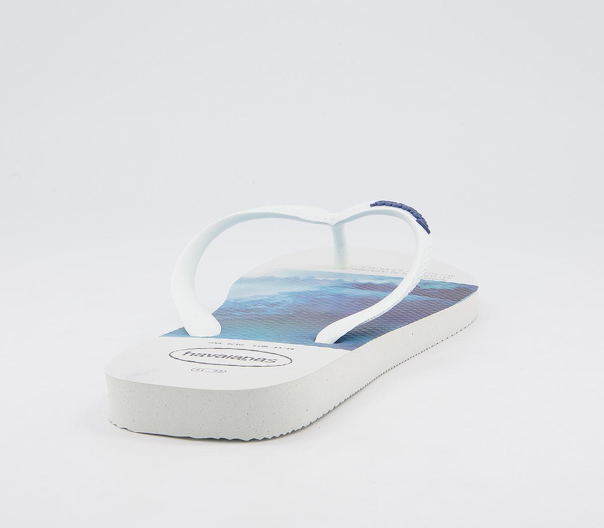 Havaianas Hype Flip Flops Havaianas Hype Flip Flops White Blue