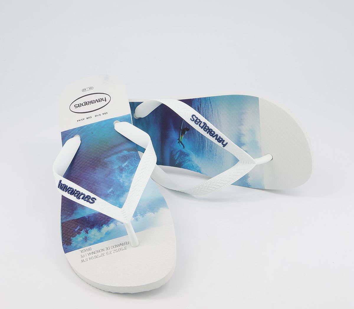 Havaianas Hype Flip Flops Havaianas Hype Flip Flops White Blue
