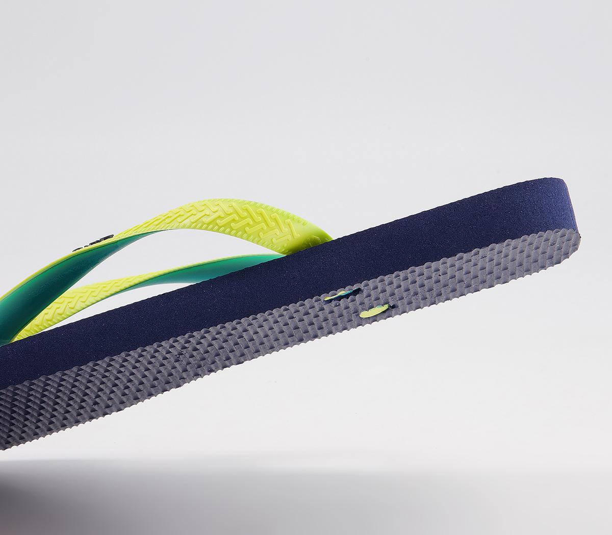 Havaianas Top Mix Flip Flops Havaianas Top Mix Flip Flops Navy Neon Yellow
