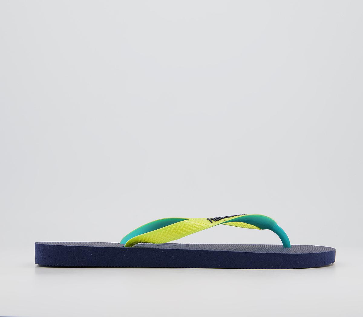 HavaianasTop Mix Flip Flops HavaianasTop Mix Flip FlopsNavy Neon Yellow