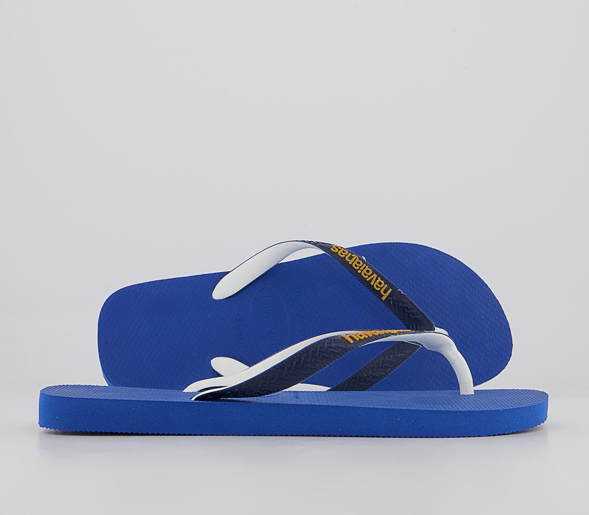 Blue havaianas flip discount flops