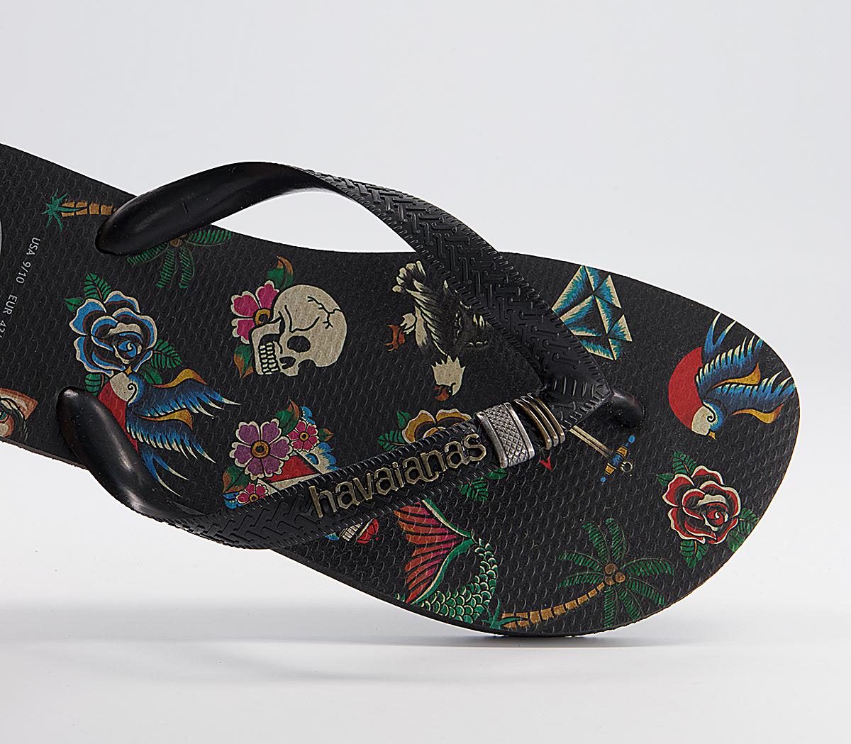 Havaianas Tribo Flip Flops Havaianas Tribo Flip Flops Black