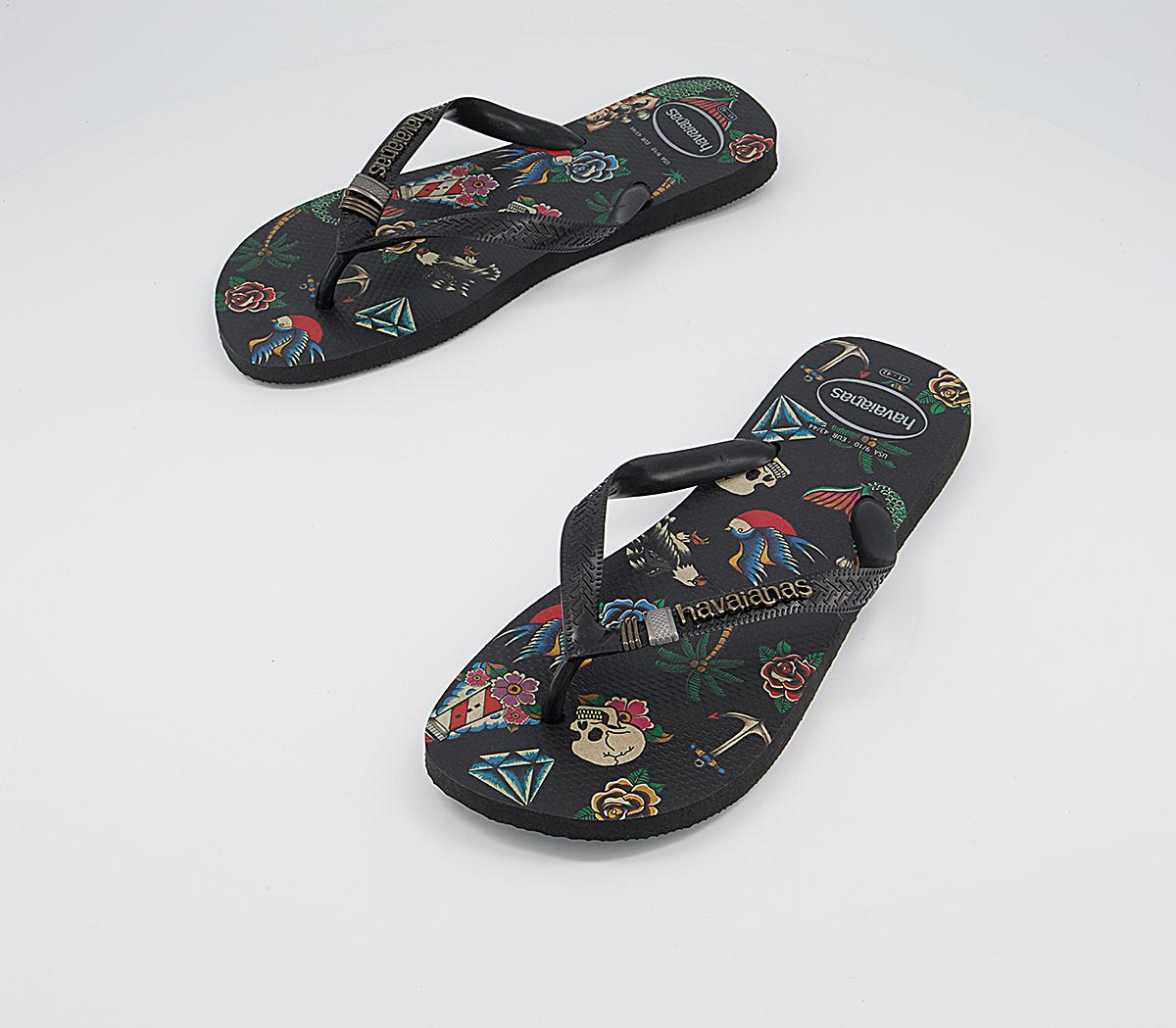 Havaianas Tribo Flip Flops Havaianas Tribo Flip Flops Black