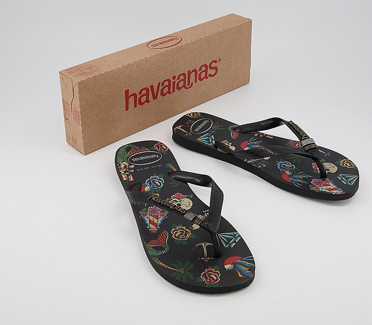 Havaianas Tribo Flip Flops Havaianas Tribo Flip Flops Black