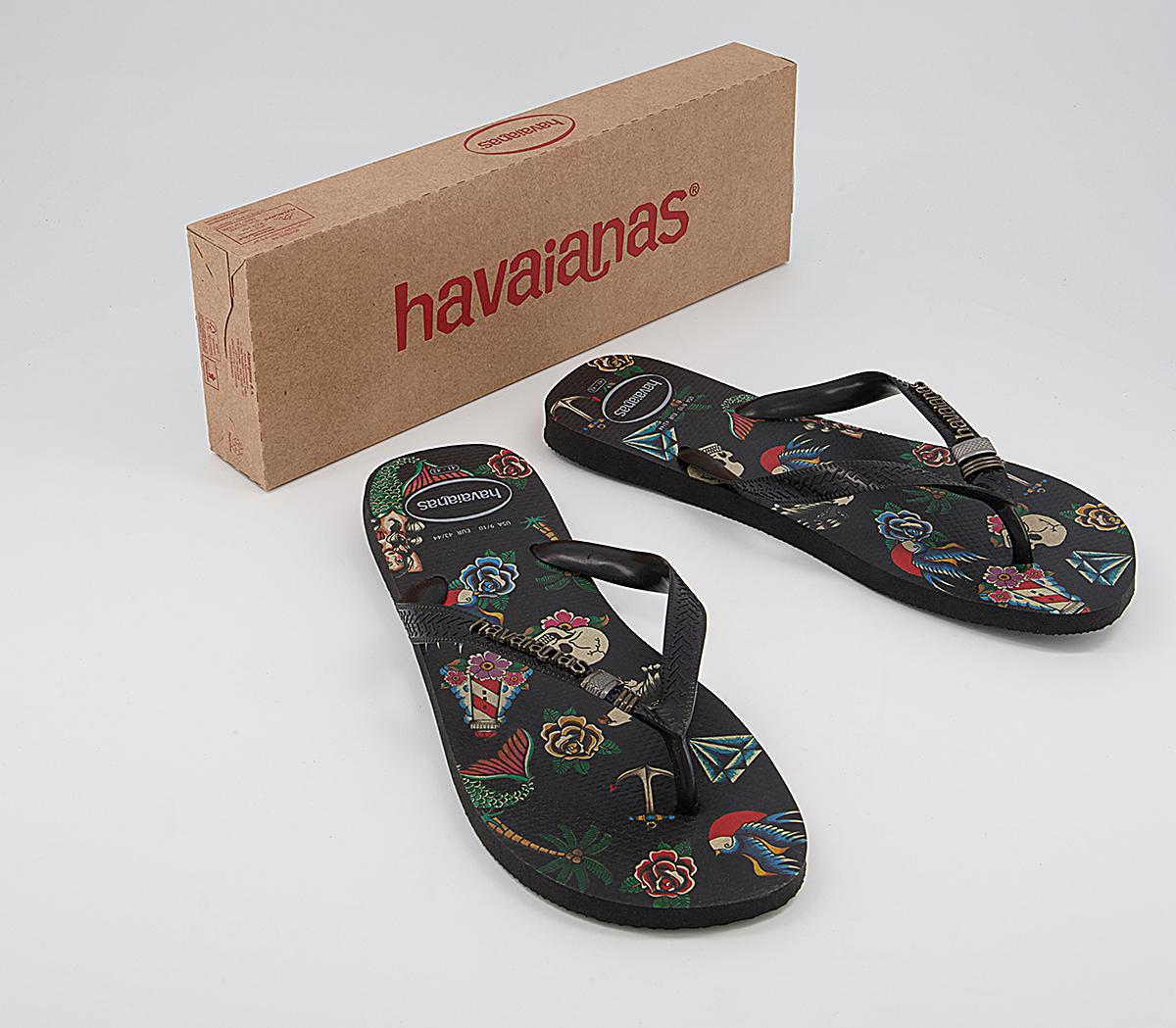Havaianas Tribo Flip Flops Black - Men’s Sandals