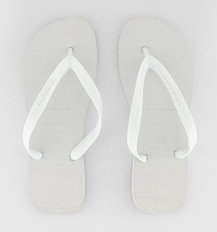 Mens white flip on sale flops