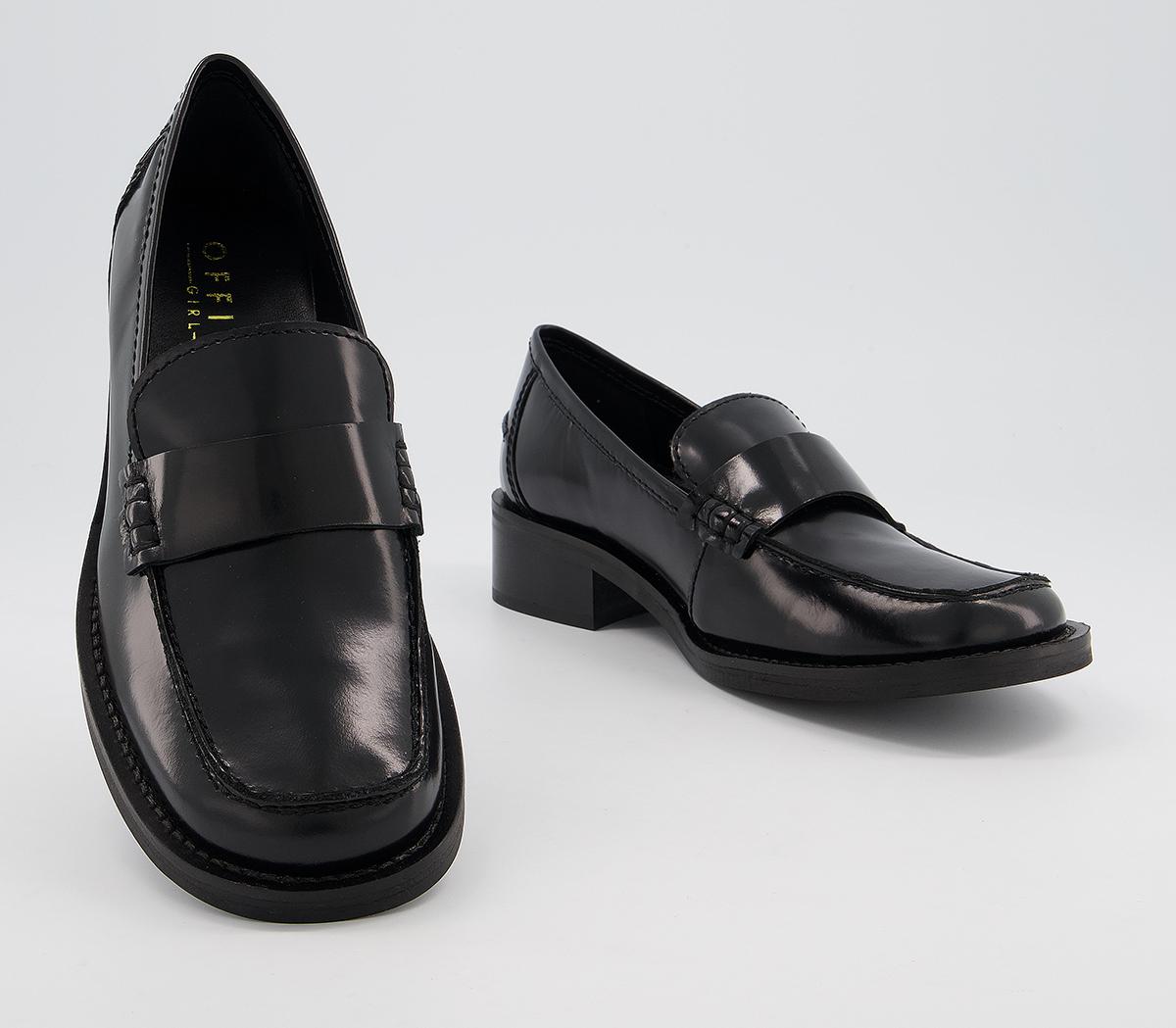 OFFICE Featuring Loafers Black Leather - Flat Shoes for Women