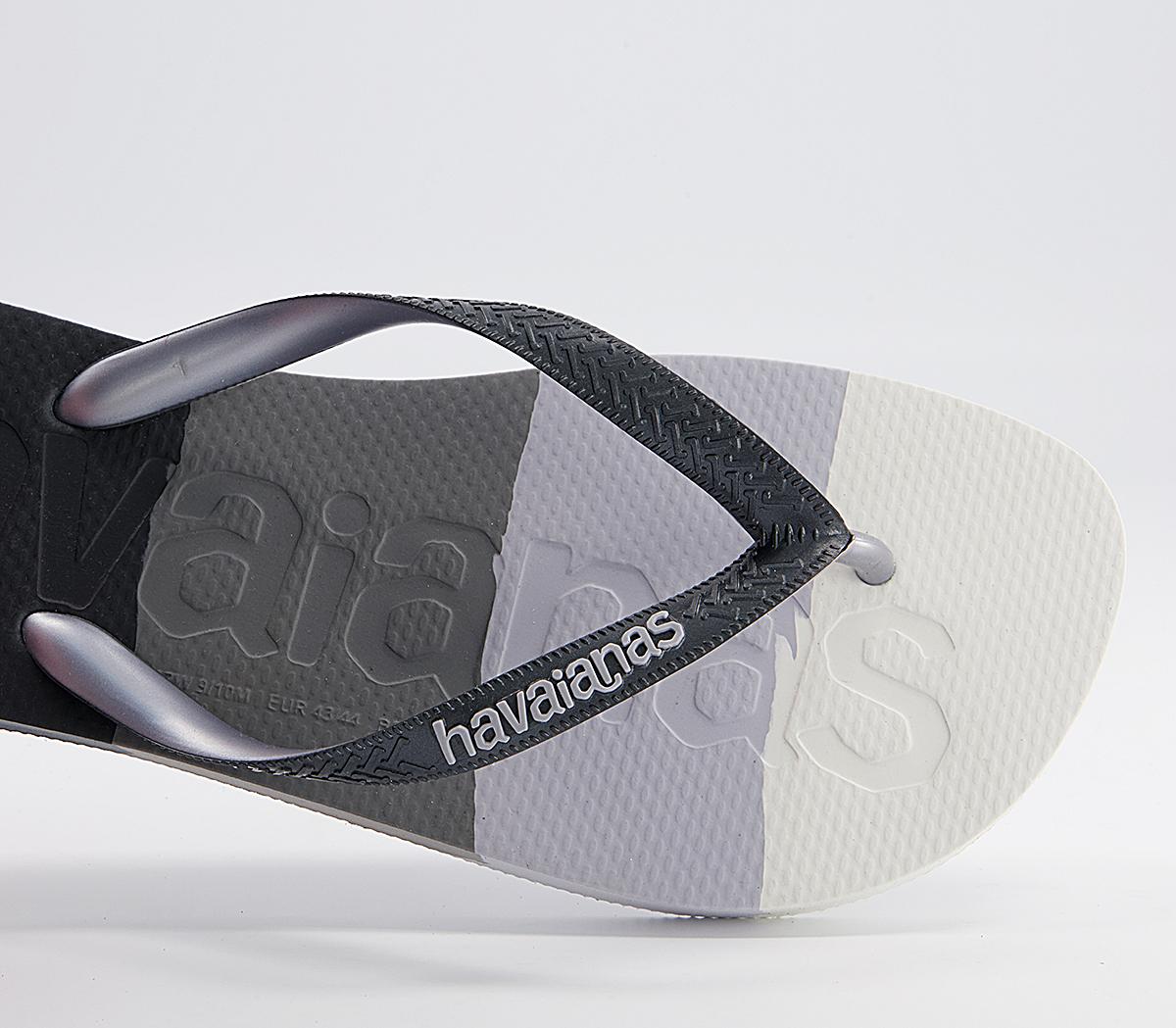 Havaianas Top Logomania Flip Flops Havaianas Top Logomania Flip Flops Gradient Black Multicolour