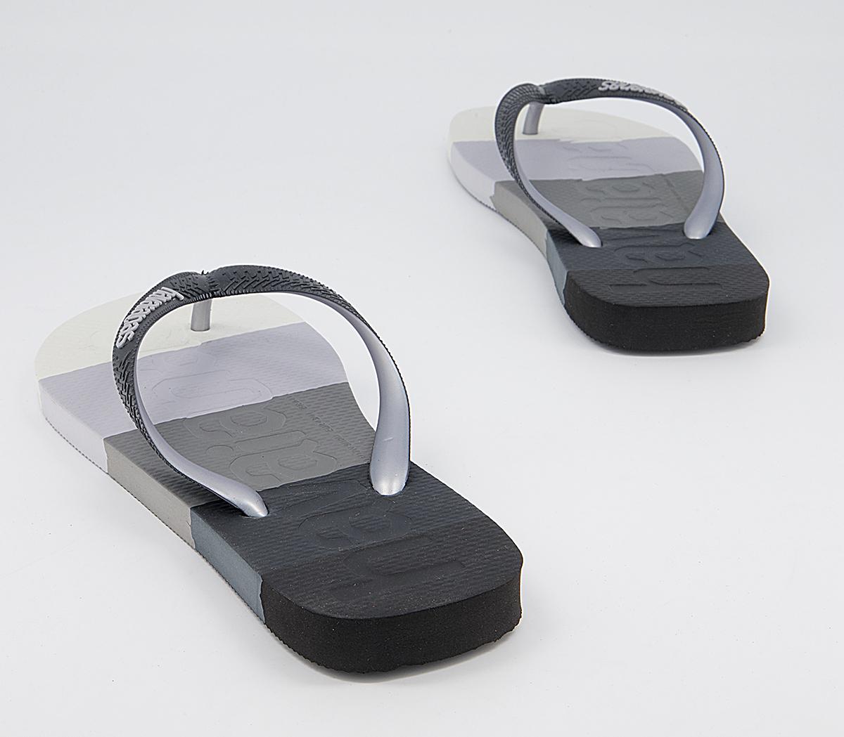 Havaianas Top Logomania Flip Flops Havaianas Top Logomania Flip Flops Gradient Black Multicolour