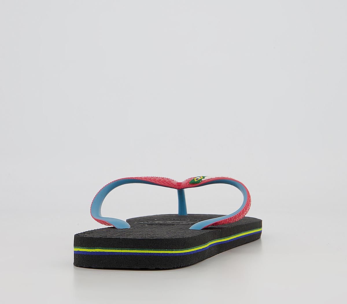 Havaianas Brasil Mix Flip Flops Havaianas Brasil Mix Flip Flops Black Red