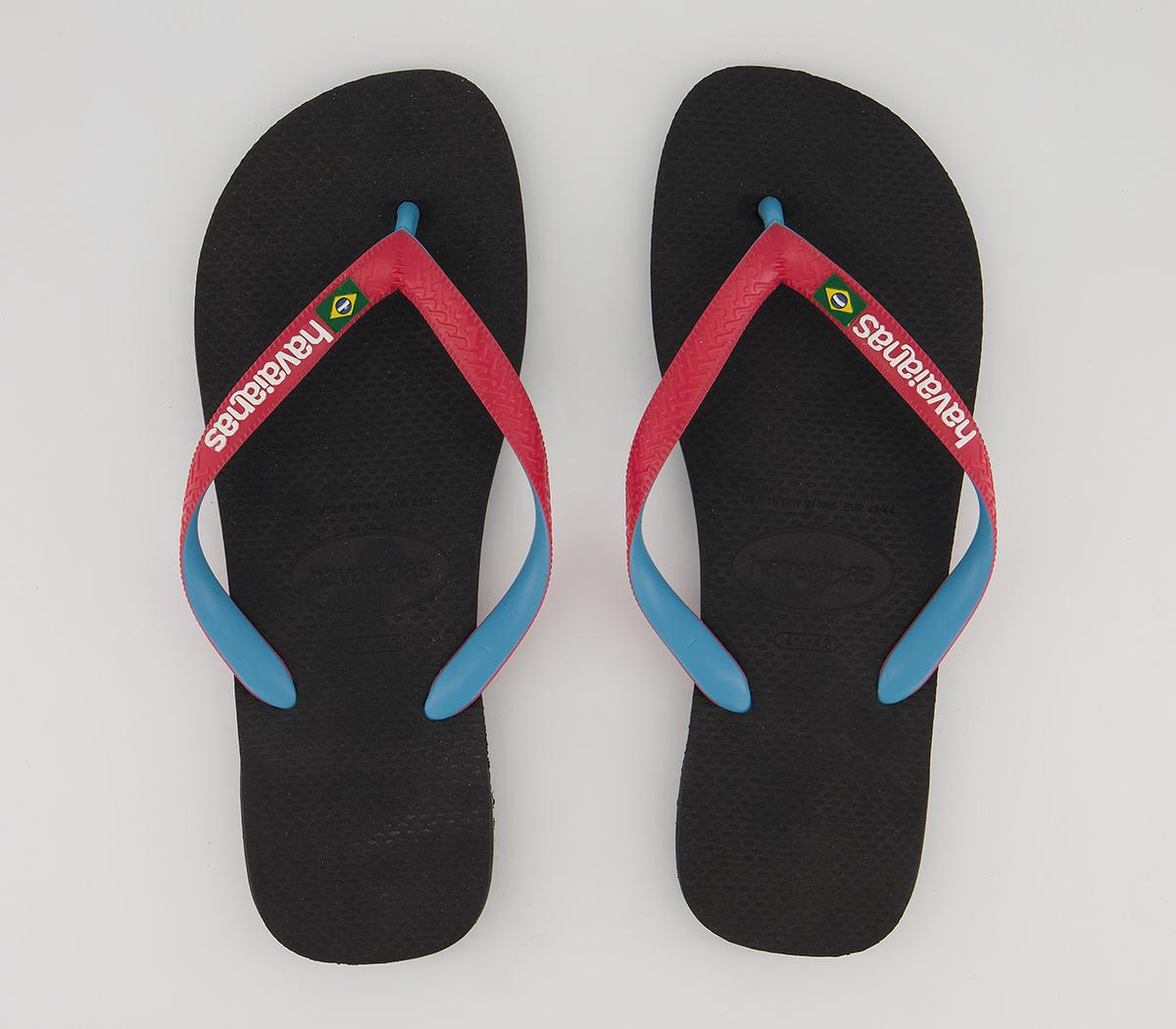 Havaianas Brasil Mix Flip Flops Havaianas Brasil Mix Flip Flops Black Red