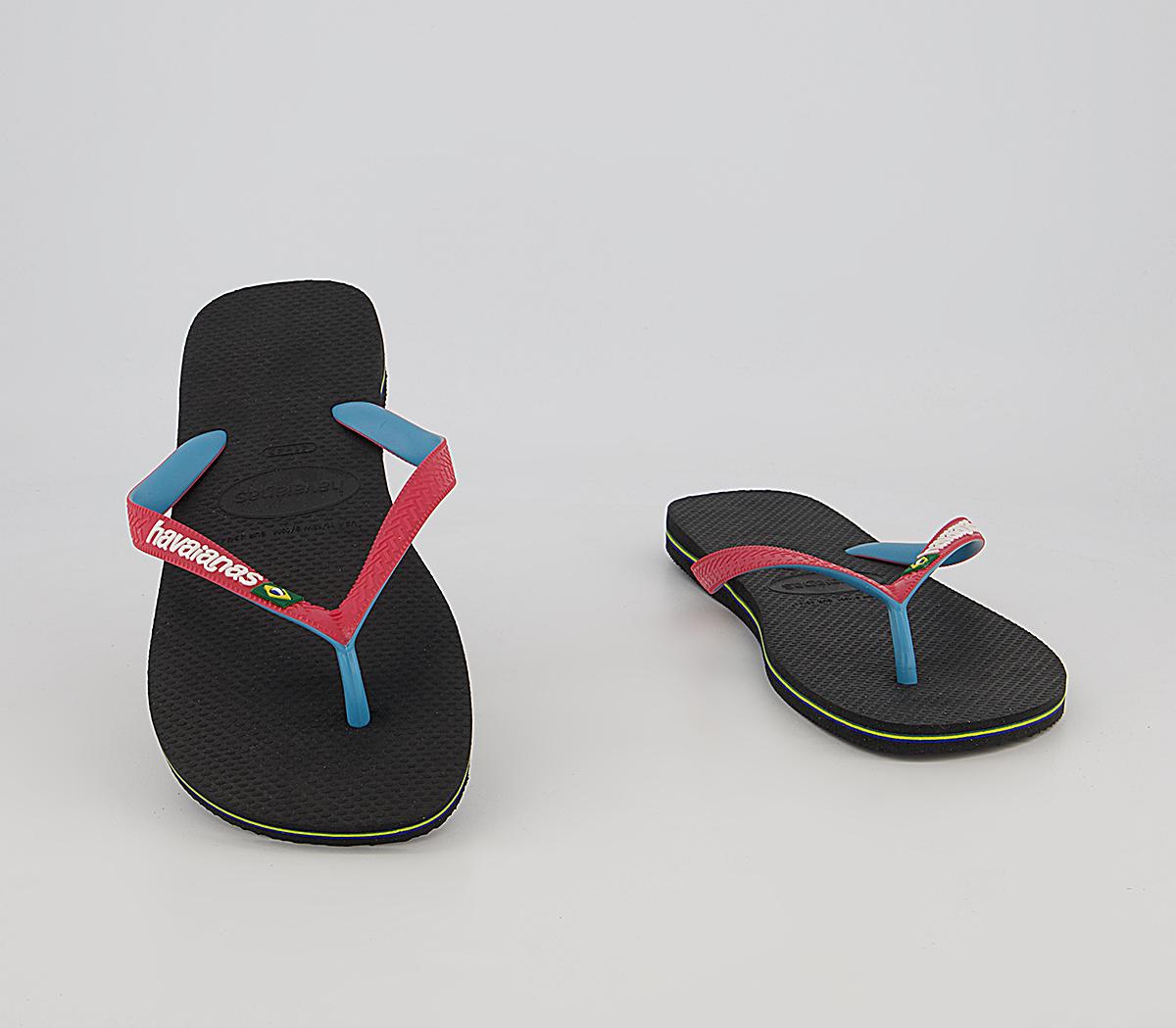 Havaianas Brasil Mix Flip Flops Havaianas Brasil Mix Flip Flops Black Red