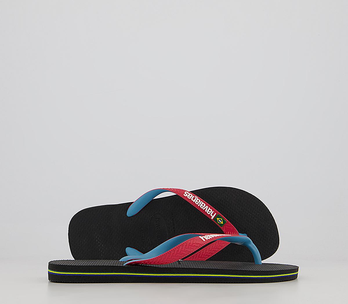 HavaianasBrasil Mix Flip FlopsBlack Red