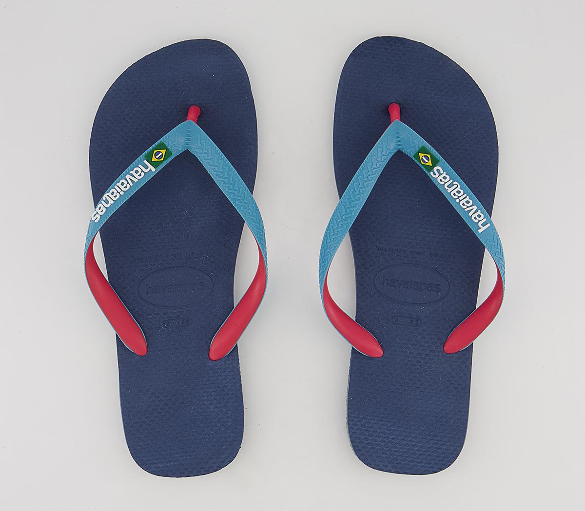 Havaianas Brasil Mix Flip Flops Havaianas Brasil Mix Flip Flops Indigo Blue