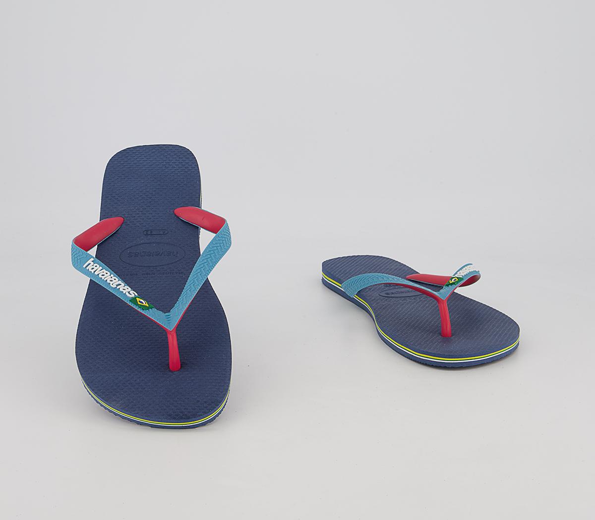 Havaianas Brasil Mix Flip Flops Havaianas Brasil Mix Flip Flops Indigo Blue