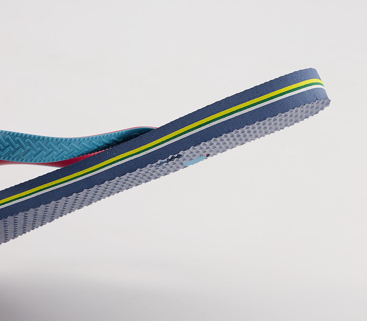 Havaianas Brasil Mix Flip Flops Havaianas Brasil Mix Flip Flops Indigo Blue