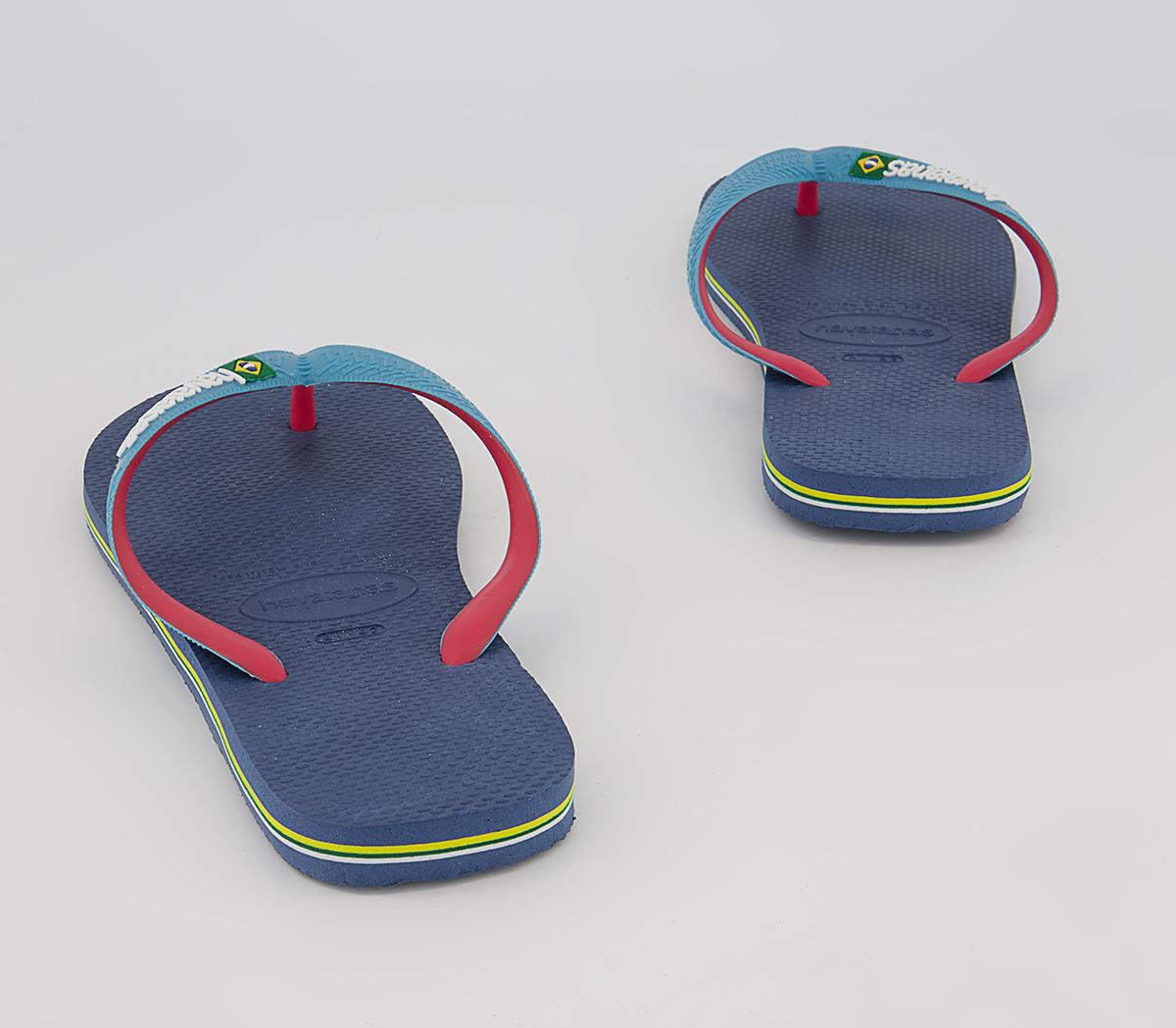 Havaianas Brasil Mix Flip Flops Havaianas Brasil Mix Flip Flops Indigo Blue