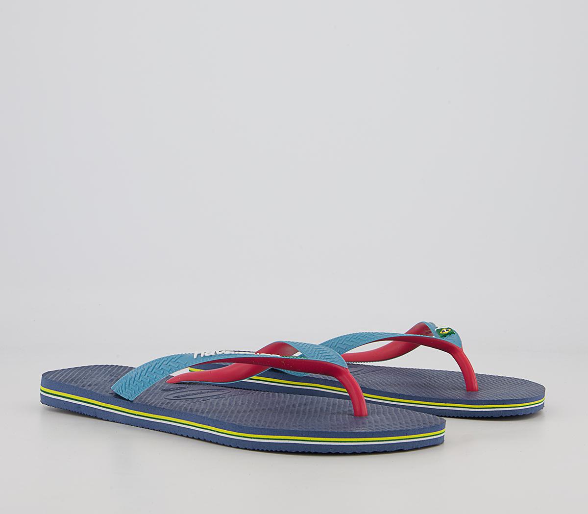 Havaianas Brasil Mix Flip Flops Havaianas Brasil Mix Flip Flops Indigo Blue
