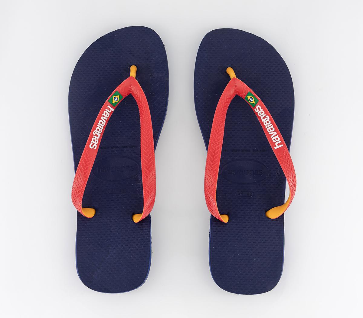 HavaianasBrasil Mix Flip Flops HavaianasBrasil Mix Flip FlopsNavy Blue Ruby Red
