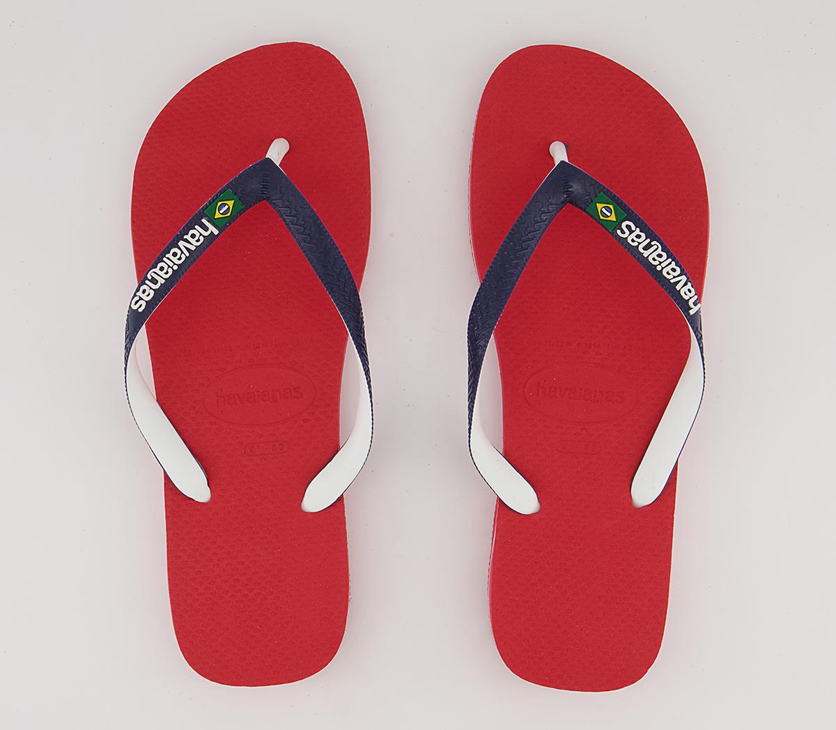 Havaianas Brasil Mix Flip Flops Havaianas Brasil Mix Flip Flops Red