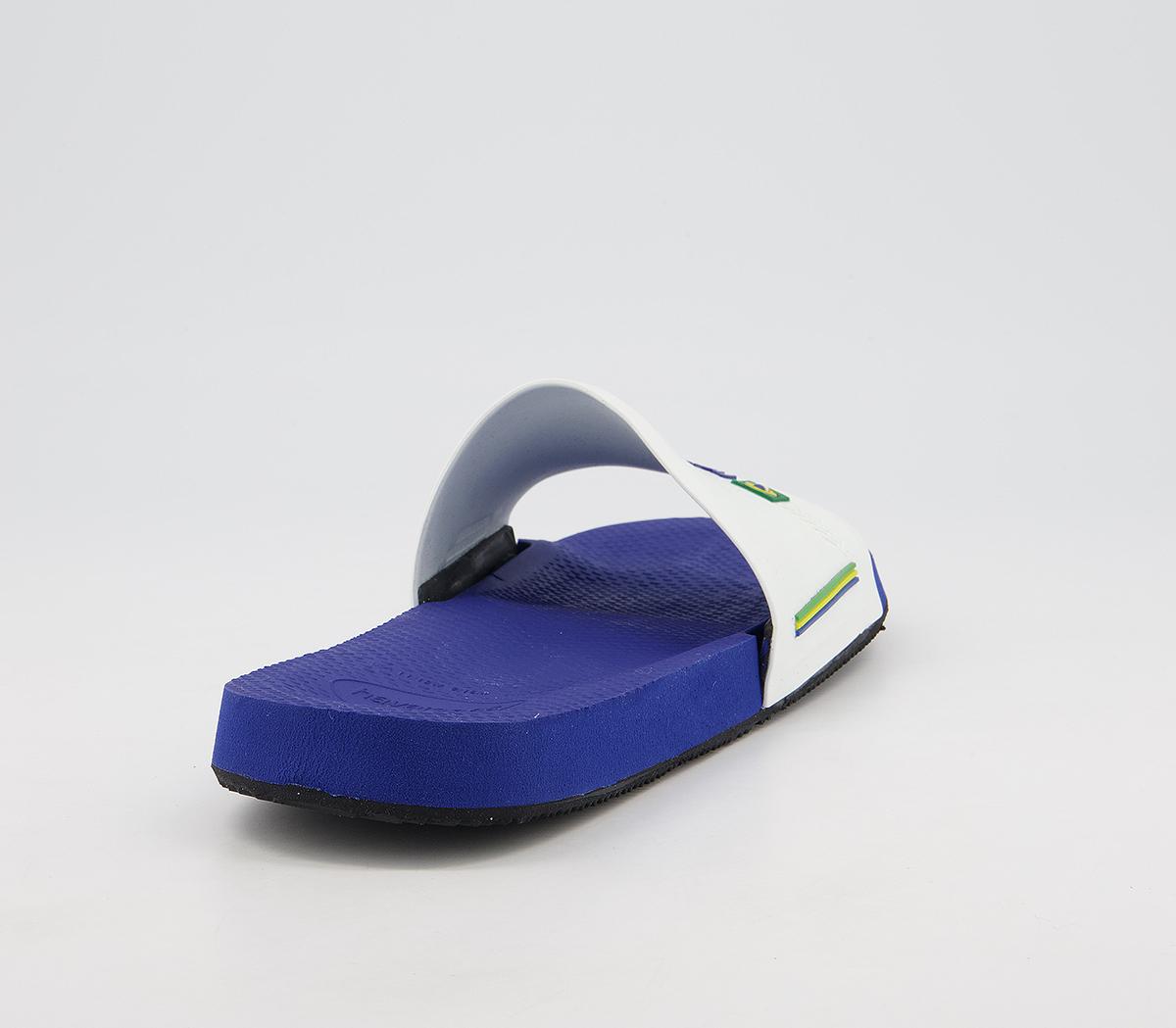 Havaianas Brasil Slides Havaianas Brasil Slides Blue White