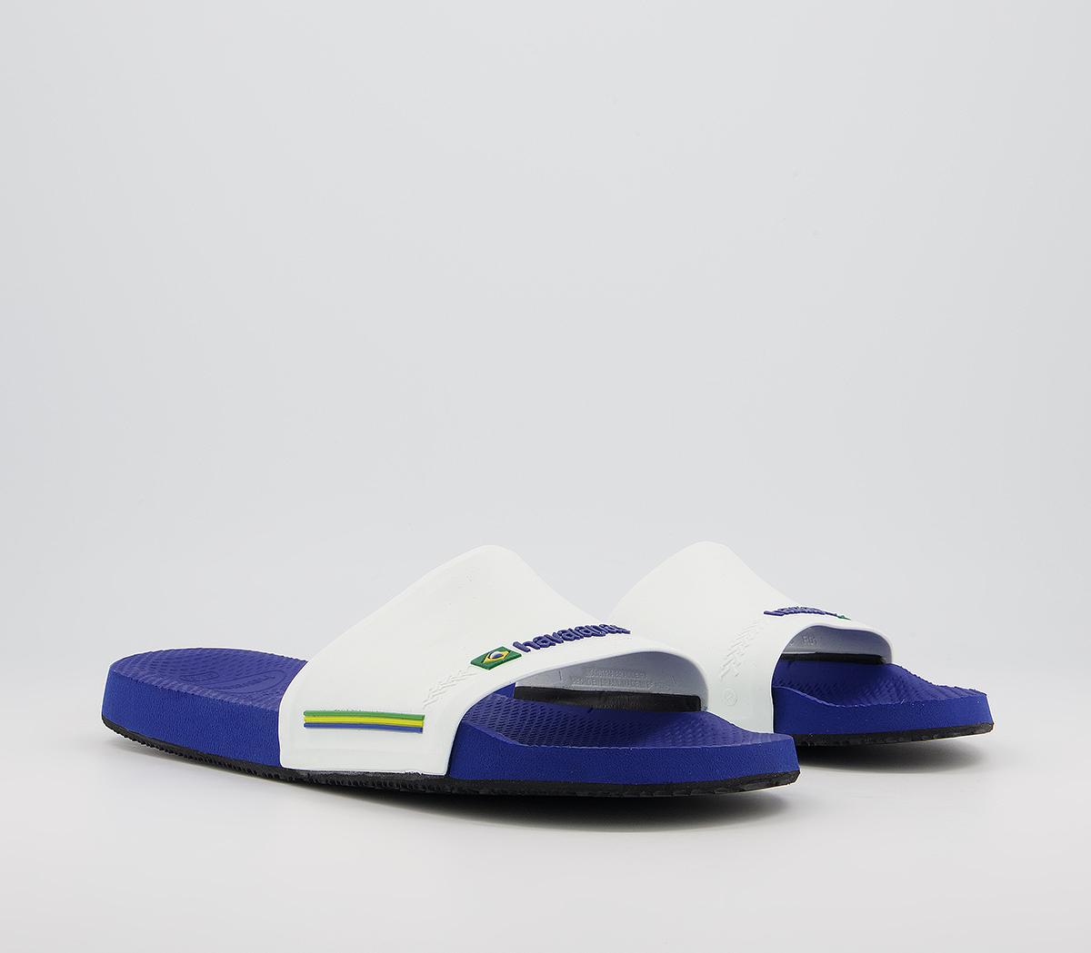 Havaianas Brasil Slides Havaianas Brasil Slides Blue White