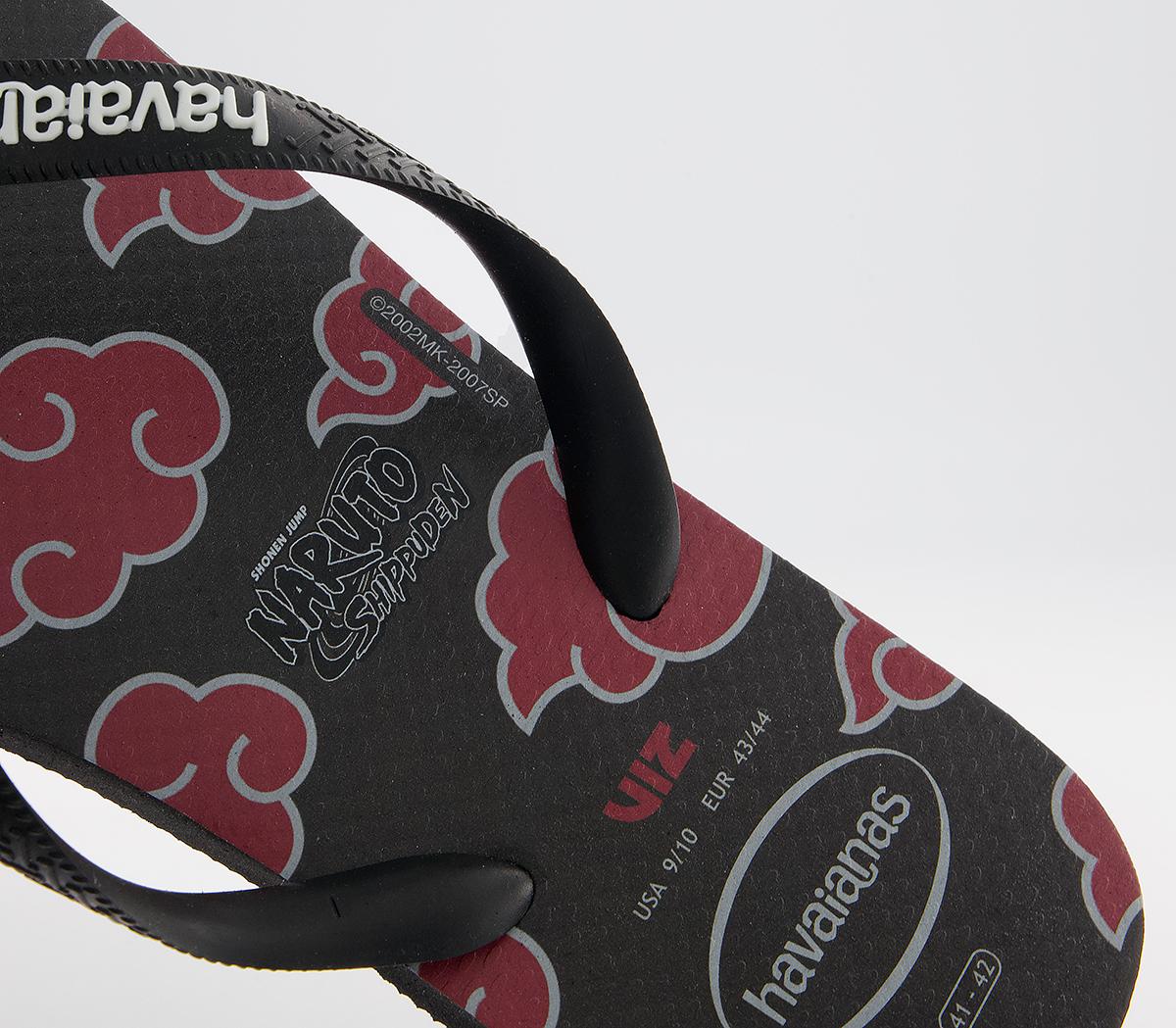 Havaianas Top Naruto Flip Flops Havaianas Top Naruto Flip Flops Black