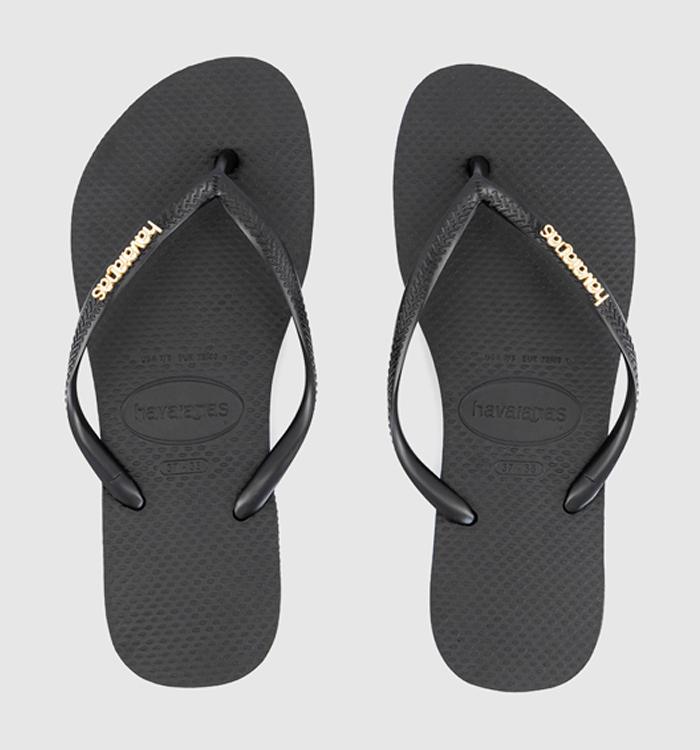 Havana black best sale flip flops