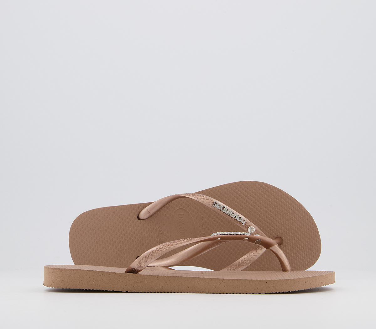 Havaianas gold metal online logo