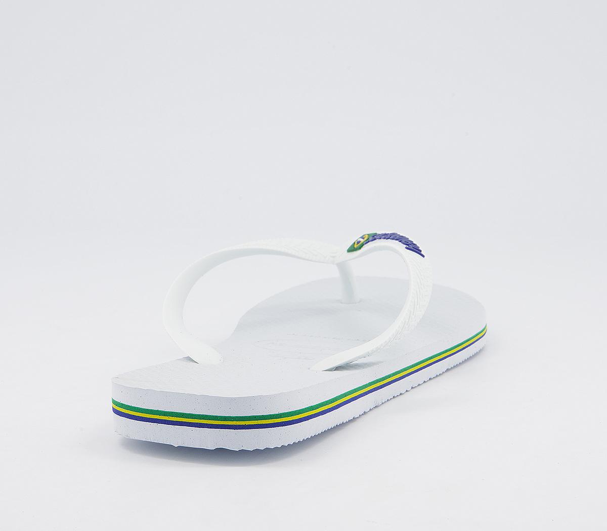 Havaianas Brasil Logo Flip Flops F Havaianas Brasil Logo Flip Flops F White