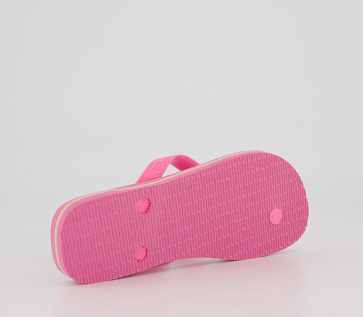 Havaianas Brasil Logo Flip Flops Havaianas Brasil Logo Flip Flops Crystal Rose Pink