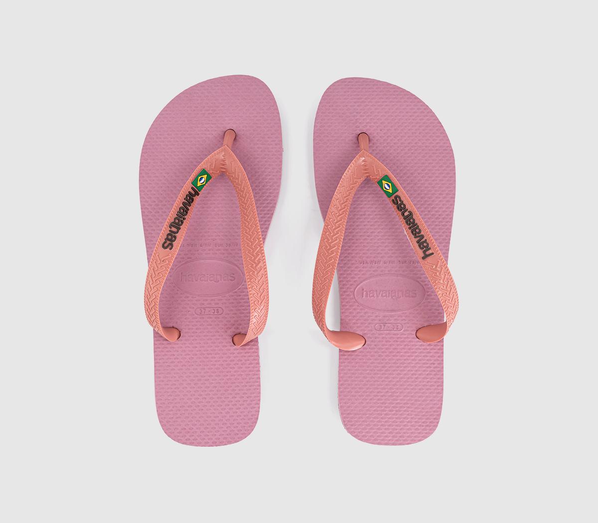 HavaianasBrasil Logo Flip FlopsChiffon Rose