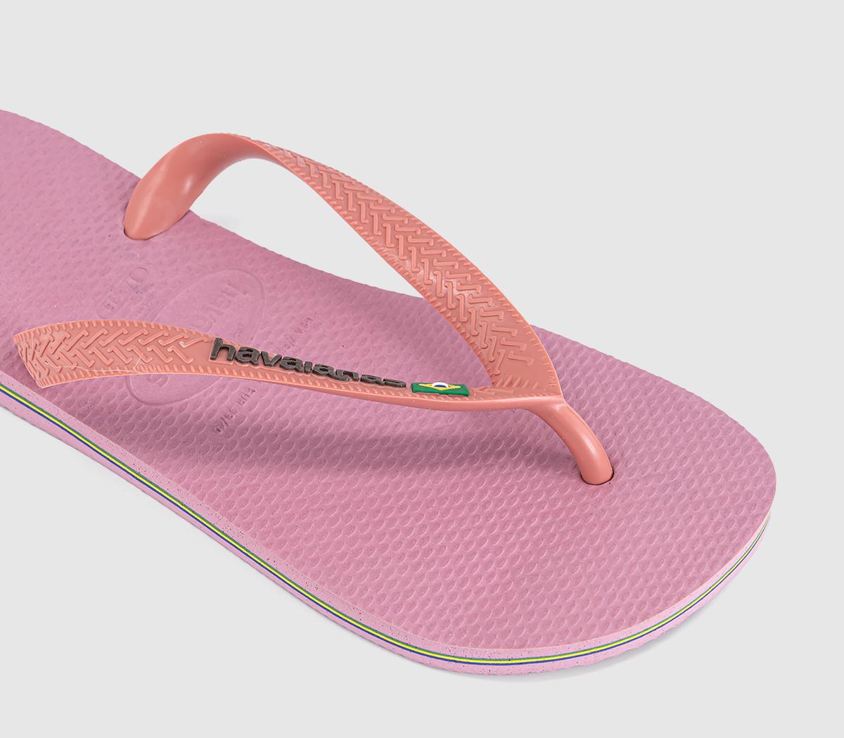 HavaianasBrasil Logo Flip FlopsChiffon Rose