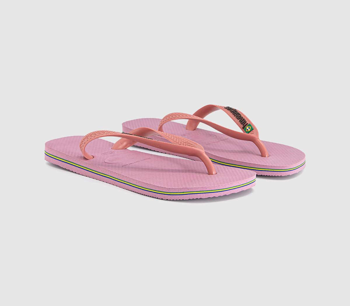 HavaianasBrasil Logo Flip FlopsChiffon Rose