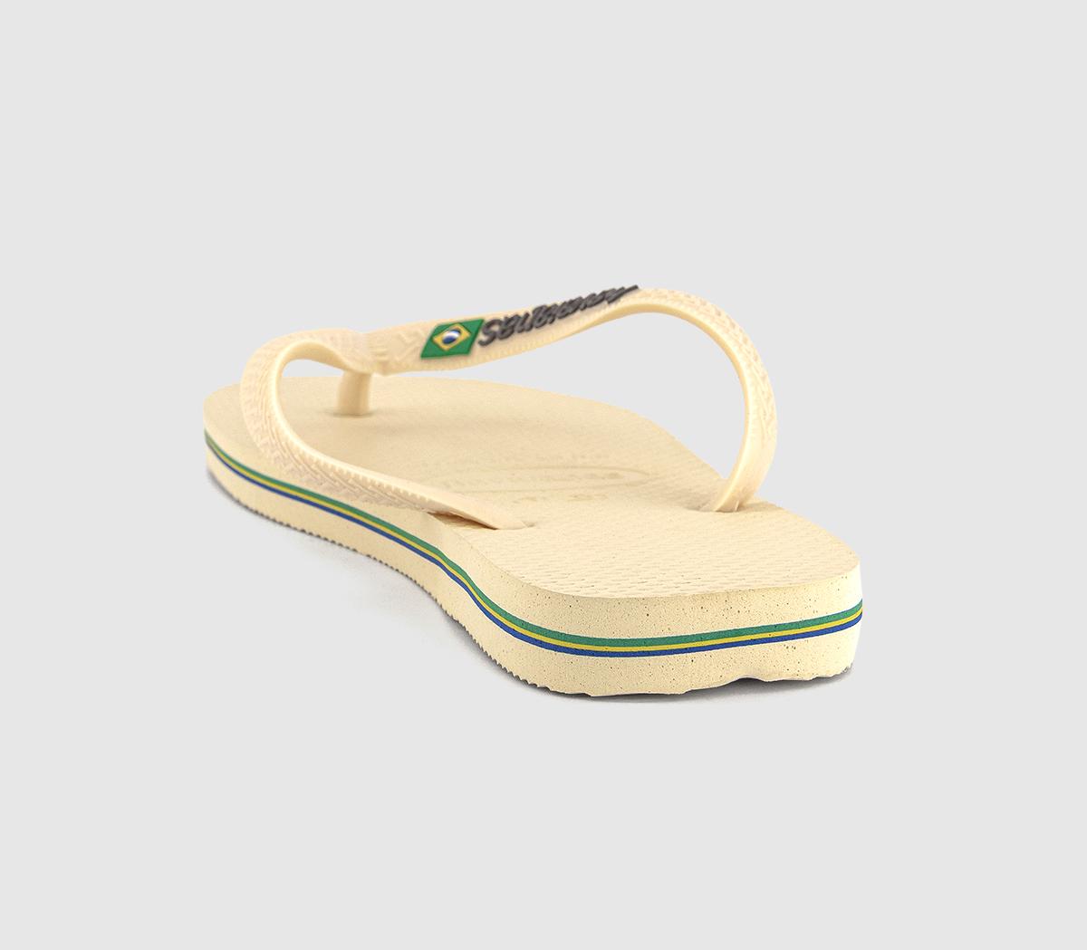 HavaianasBrasil Logo Flip Flops F HavaianasBrasil Logo Flip Flops FButtercream