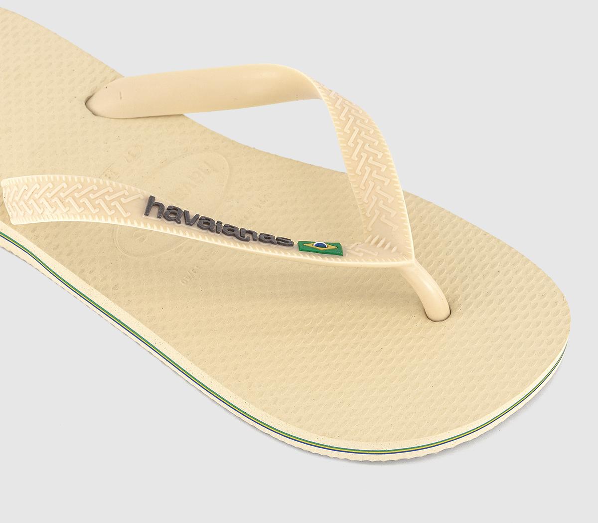HavaianasBrasil Logo Flip Flops F HavaianasBrasil Logo Flip Flops FButtercream