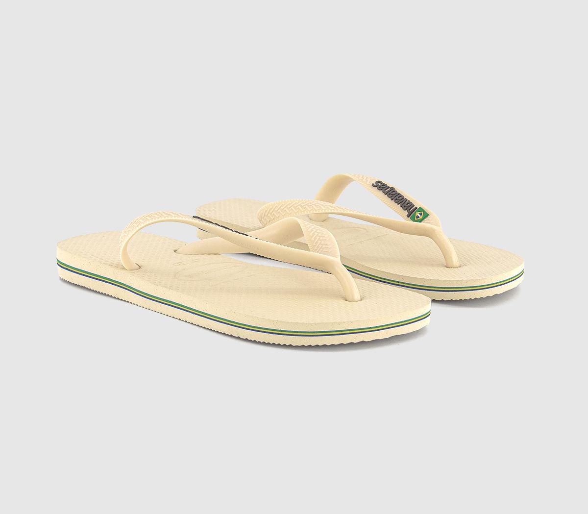 HavaianasBrasil Logo Flip Flops F HavaianasBrasil Logo Flip Flops FButtercream