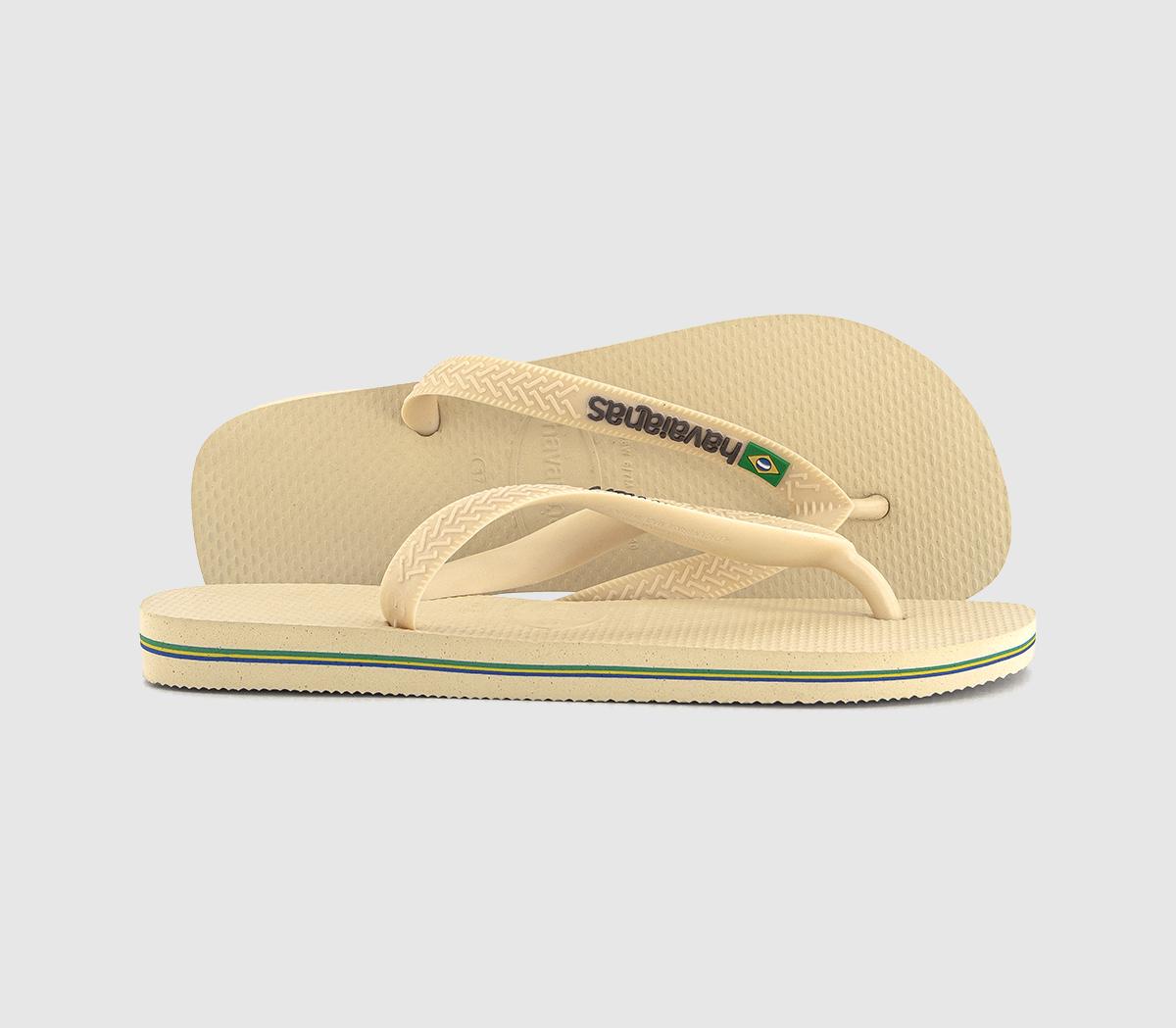 HavaianasBrasil Logo Flip Flops F HavaianasBrasil Logo Flip Flops FButtercream