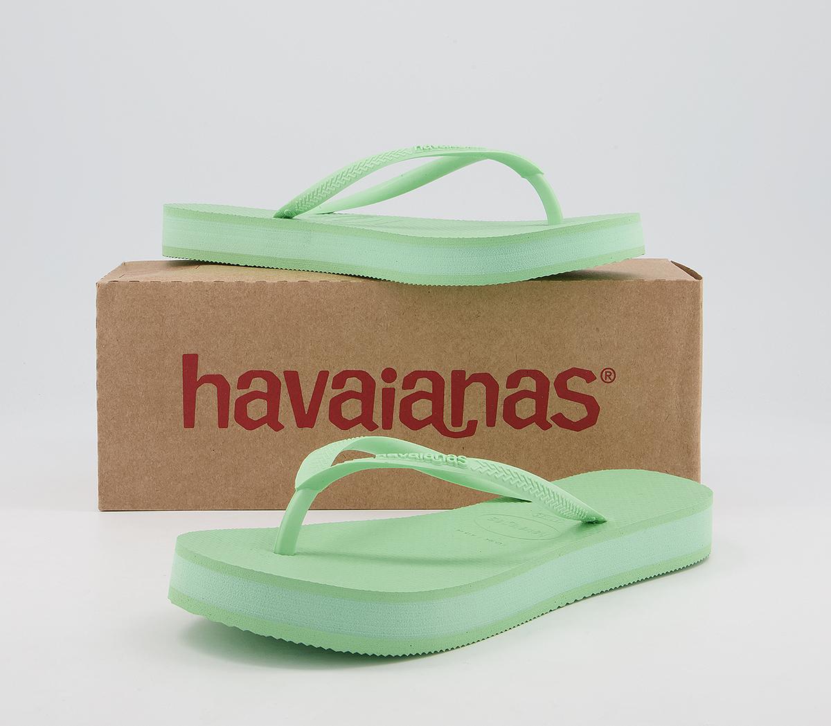 Havaianas Slim Flatform Flip Flops Havaianas Slim Flatform Flip Flops Green
