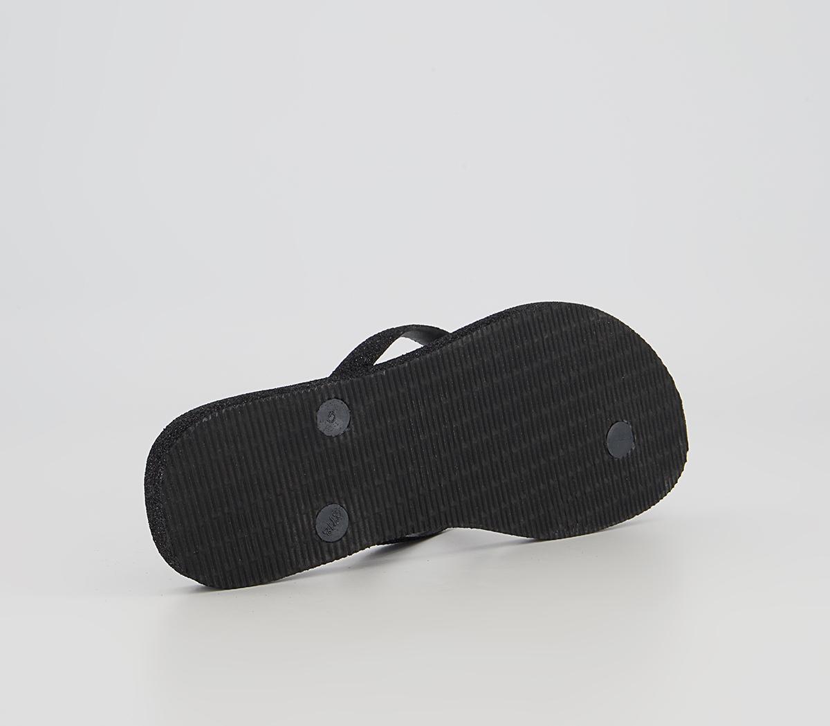 Havaianas Slim Sparkle II Flip Flops Havaianas Slim Sparkle II Flip Flops Black