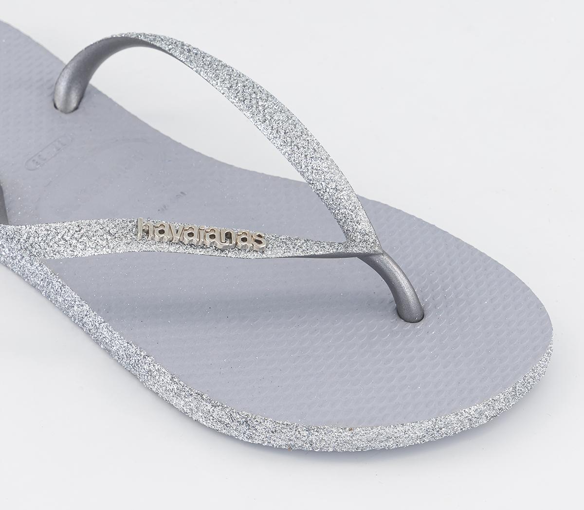 HavaianasSlim Sparkle II Flip Flops Ice Grey