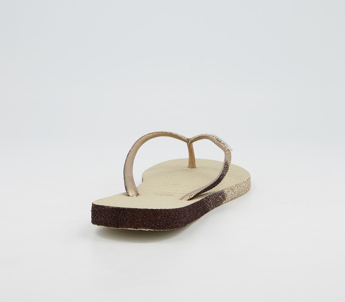 Havaianas Slim Sparkle II Flip Flops Havaianas Slim Sparkle II Flip Flops Sand Grey